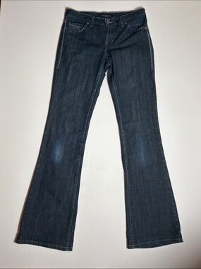 David Kahn Jeanswear Size 25 Dark Wash Flare Jeans Made In USA